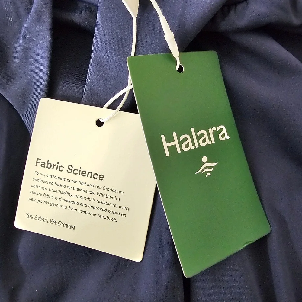 Halara Softlyzero Airy 2-in-1 Flowy Shorts Small Navy Blue Athletic Athleisure